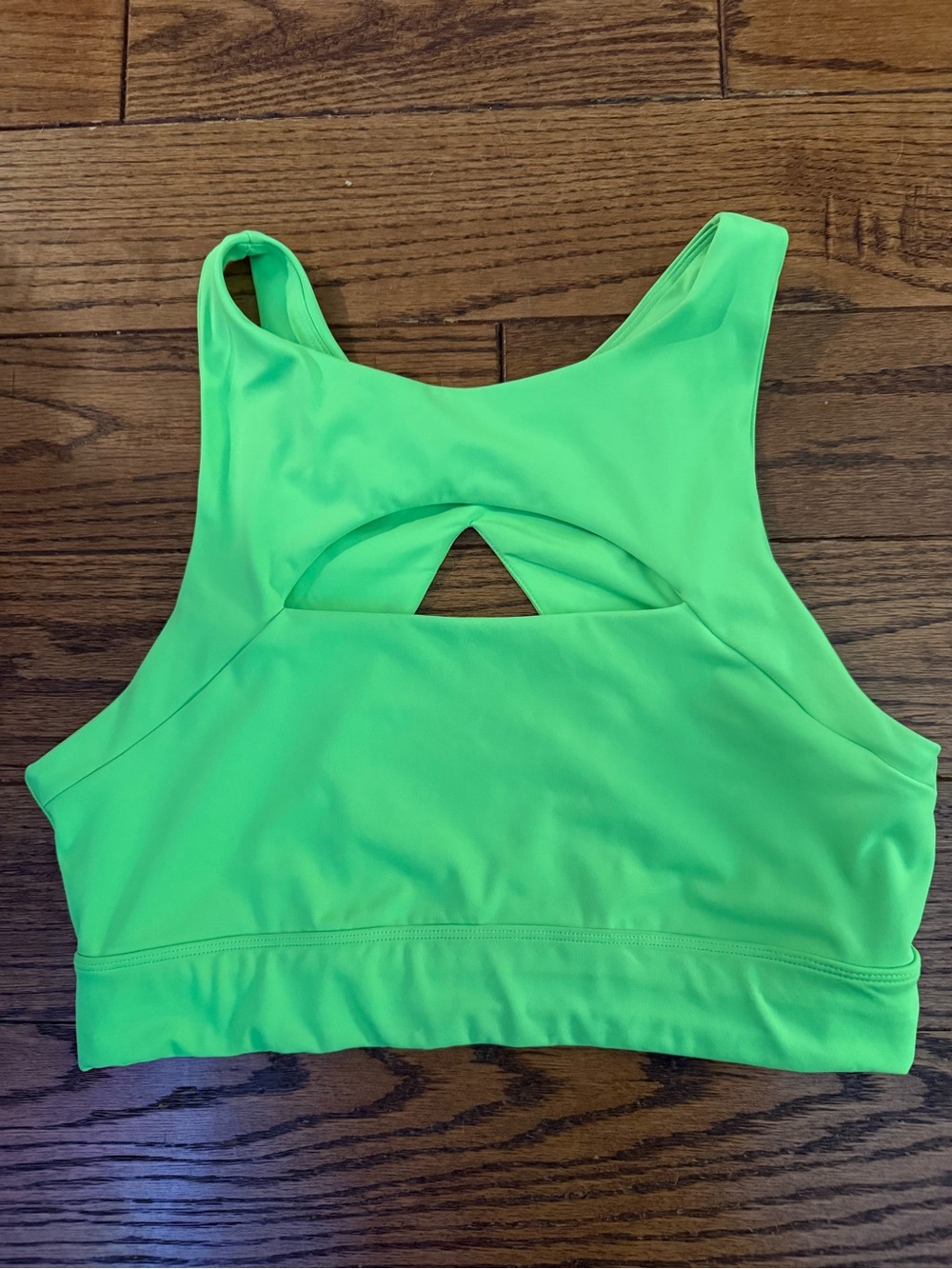 Vitality Lime Green Key Hole Bra Tank